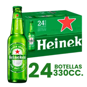 Cerveza Heineken Lager 5.0° Caja 24 Botellas 330cc.